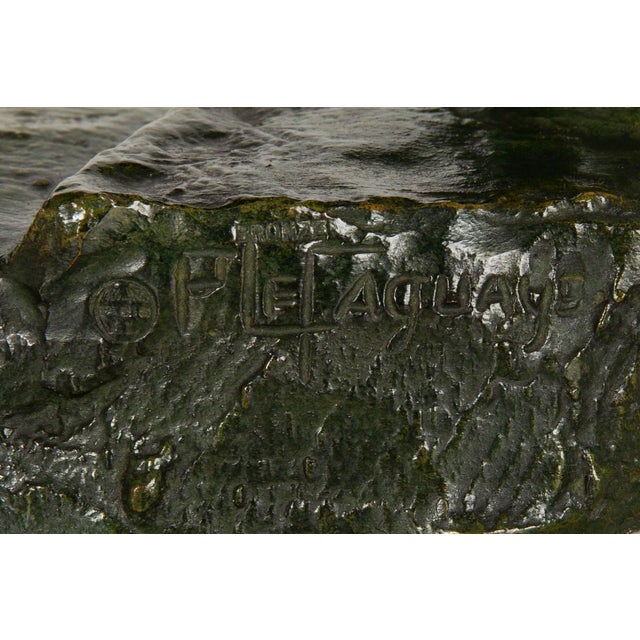 French Art Deco Bronze Sculpture “The Lock” by Pierre Le Faguays Ca. 1930 For Sale - Image 18 of 18