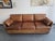 Animal Skin Vintage Living Room Set in Cognac Buffalo Leather from Roche Bobois, 1980s, Set of 3 For Sale - Image 7 of 18