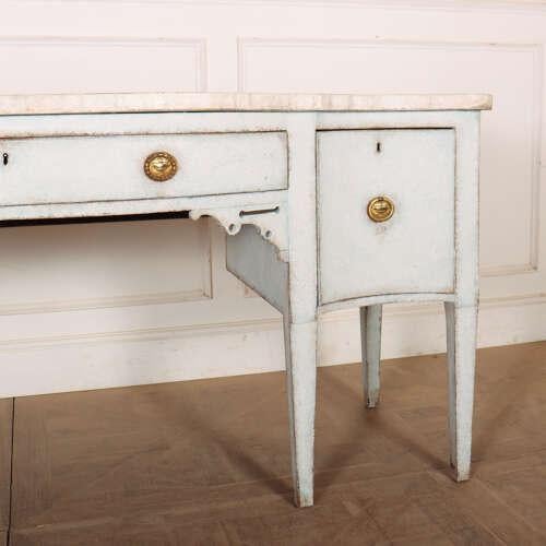 Swedish Pine Serpentine Sideboard For Sale - Image 3 of 11