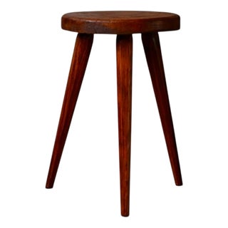 Bohemian Tripod Farmhouse Stool For Sale