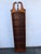 Traditional Early 1900s Rockford Tall Narrow Bookcase Display Shelving Cabinet 6357 For Sale - Image 3 of 18