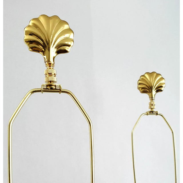 Huge Lamp Pair Blue & Metallic Gold Hand Painted Peacocks 1960s Kutani For Sale - Image 15 of 18