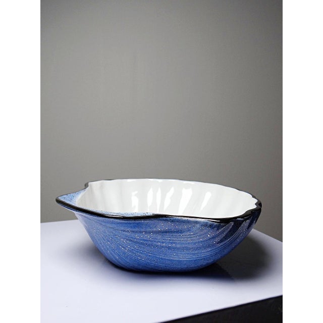 Large Vintage Ceramic Scallop Shell Trinket Tray by Christian Dior, 1987 For Sale - Image 4 of 9