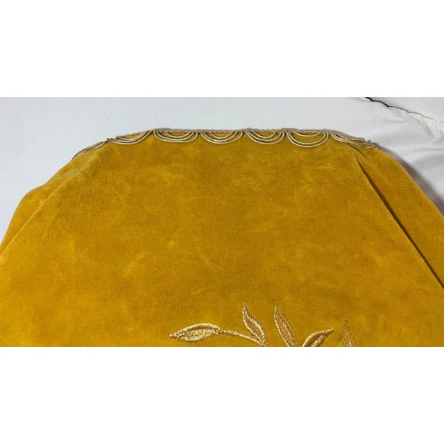 Rare Antique Hand Embroidered Judaica Jewish Tree Life Torah Mantel Scroll Cover For Sale In New York - Image 6 of 10