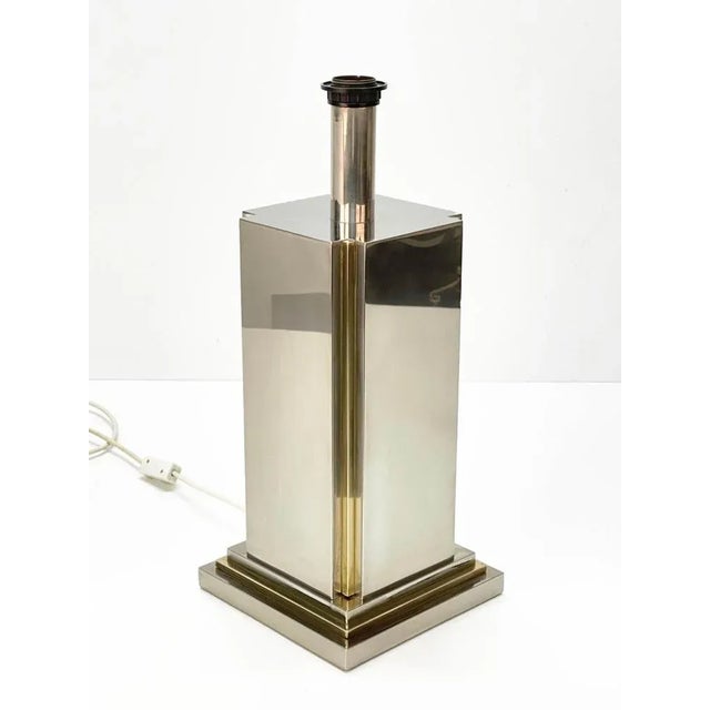 Italian Steel & Brass Table Lamp by Carlo Venturini for Bottega Del Lume, 1970s For Sale - Image 16 of 18