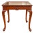 Vintage English Hand-Carved, Seashell Queen Anne Mahogany Tray Table For Sale