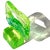 Murano Vintage Murano Salviati Luciano Gaspari Uranium Uv Reactive Yellow Green Italian Art Glass Abstract Sculpture For Sale - Image 4 of 11
