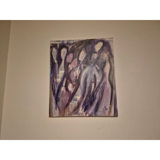 2004 " Ghosts Among Us" Original Signed Modern Painting For Sale - Image 12 of 16