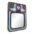 Mithe Espelt Ceramic Wall Mirror Pink & Green Birds For Sale