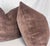 Transitional Alpaca Velvet in Rosewood 22" Pillows-A Pair For Sale - Image 3 of 3