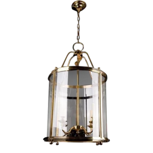 Hudson Hall Lantern in Brass Finish