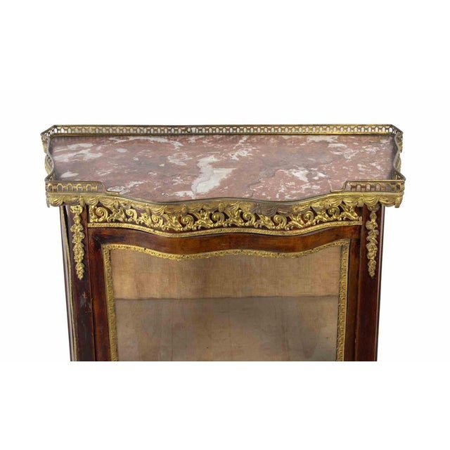 1950s Display Cabinet with Mahogany and Glass, 1950s For Sale - Image 5 of 10