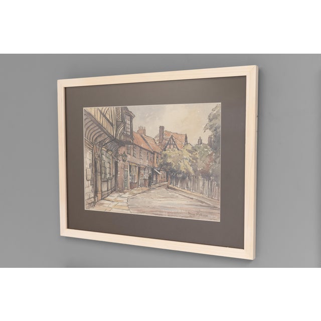 Mary Williams, English Country Scenes, 1970s, Paint, Set of 4 For Sale - Image 4 of 11