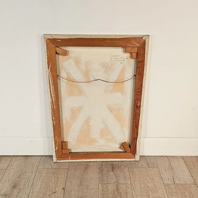 Portrait of Earl Herrick by Jon Gatto, 1987 For Sale In San Francisco - Image 6 of 6