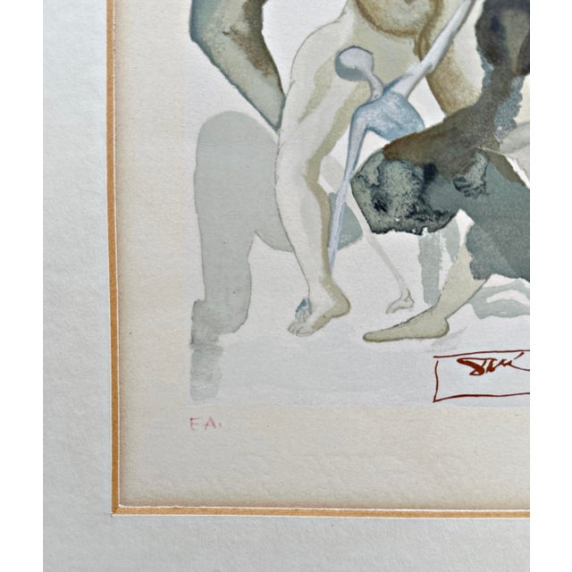 1960s Salvador Dali, In Dark Limbo from Divine Comedy by Dante Alighieri 1963, 1963, Lithograph For Sale - Image 5 of 6