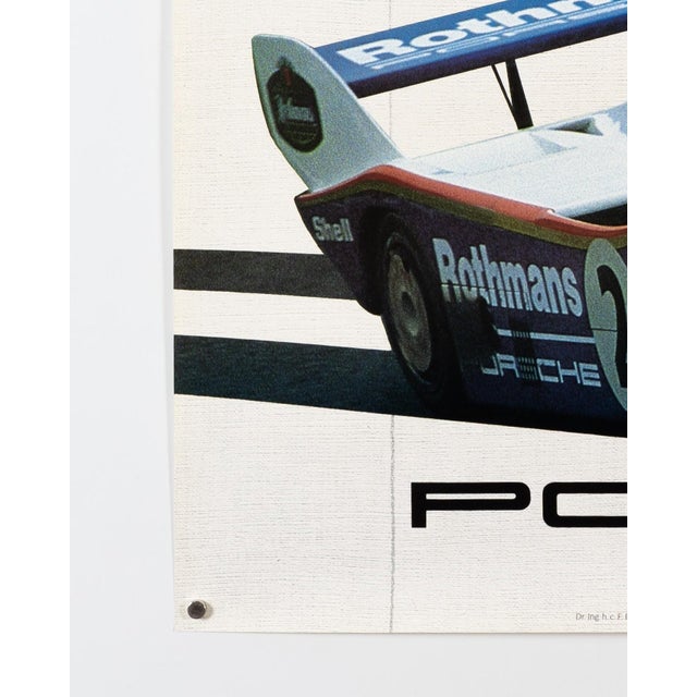 Paper Original Porsche Poster, 1983 For Sale - Image 7 of 9