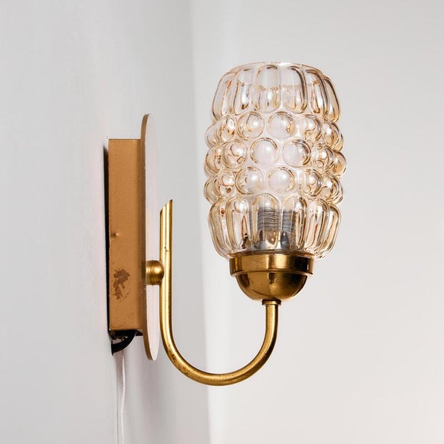 Glass Wall Lamps by Helena Tynell for Limburg, 1960s, Set of 2 For Sale - Image 4 of 12
