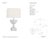 Ray Booth by Visual Comfort Signature Eadan 26" Table Lamp in Plaster White with Linen Shade Designer: Ray Booth Height:...
