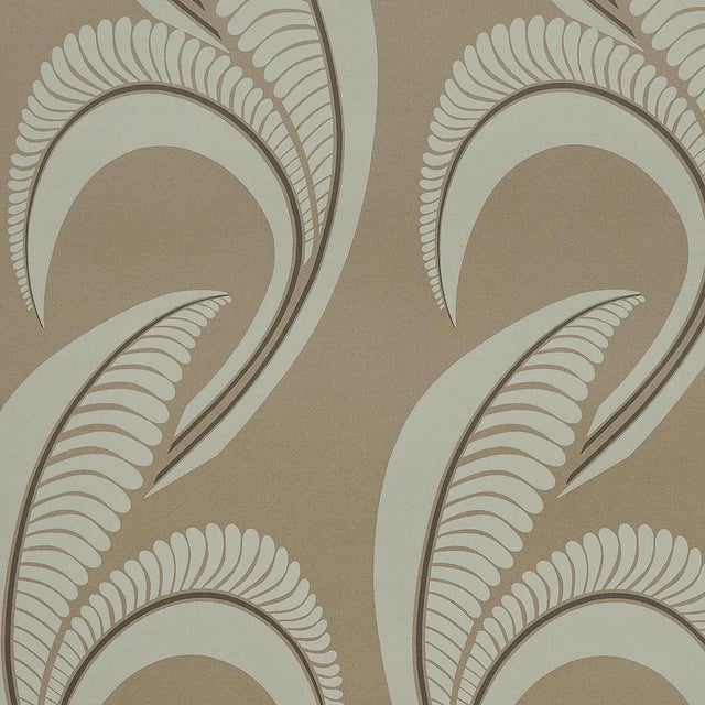 Not Yet Made - Made To Order Sample - Schumacher x Neisha Crosland Banana Leaf Wallpaper in Tobacco For Sale - Image 5 of 5