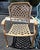 Metal Vintage Cast Aluminum Brightly Painted Outdoor Armchairs- Set of 6 For Sale - Image 7 of 18