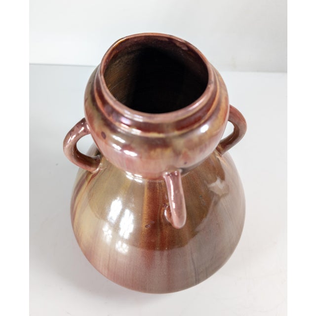 Early 20th Century French Art Nouveau Pottery Vase, Signed For Sale In New York - Image 6 of 14