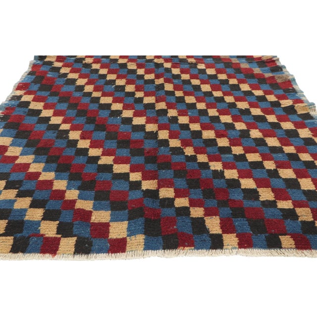 Mid 20th Century Vintage Turkish Tulu Rug, 03'10 X 08'02 For Sale - Image 4 of 10