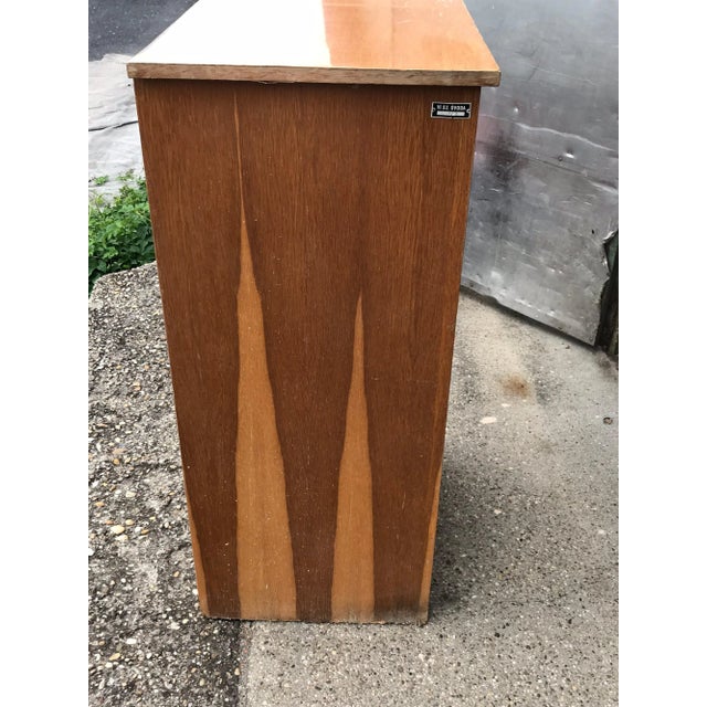 Paint Industrial Tambour Front Cabinet, 1950s For Sale - Image 7 of 15