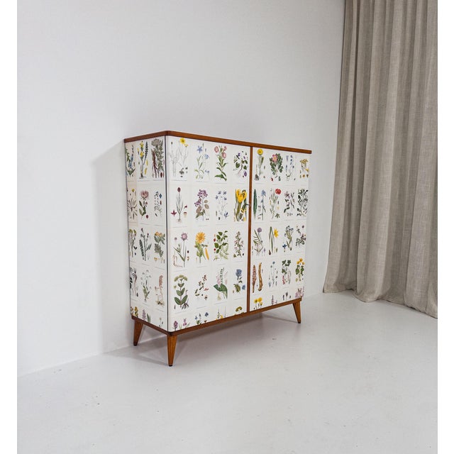 1950s Vintage Swedish Flora Cabinet, 1950s For Sale - Image 5 of 10