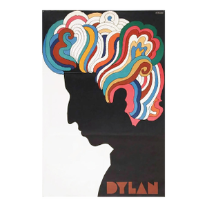 Vintage 1960s Milton Glaser Bob Dylan Poster