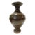Early 20th Century Ceramic Vase From Thailand, in Dark Brown Glaze For Sale