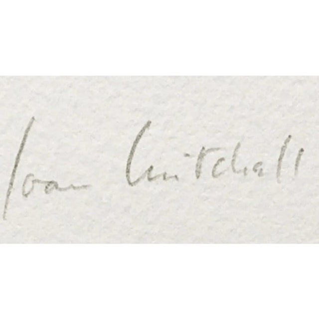 American artist Joan Mitchell, b. 1925 d. 1992, Sunflowers V, 1972, color etching on heavy laid paper. This work is signed...