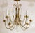 1960's Tommi Parzinger Style Brass and Crystal Chandelier For Sale - Image 10 of 13