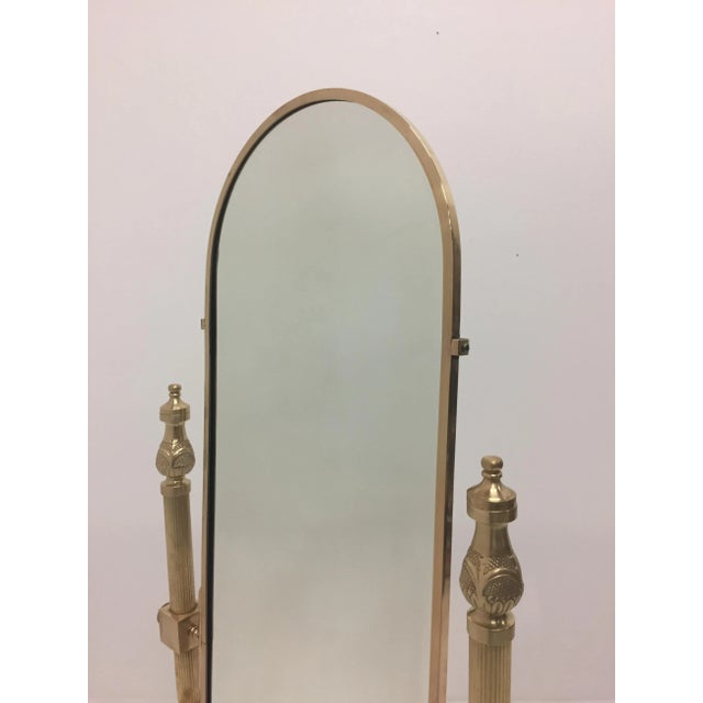 Rococo Fit for a Princess Brass Recoco Chaval Full Length Mirror For Sale - Image 3 of 10