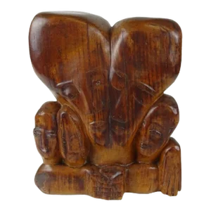 Miriam Sommerburg, Carved Wood German Expressionist Sculpture Jewish Woman Refugee Artist Judaica, c.1950s