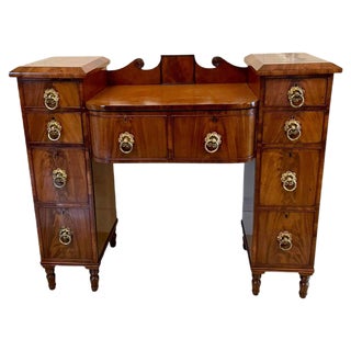 Antique Regency Mahogany Secretaire For Sale