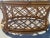 Wood 1980s Vintage Boho Coastal Lattice Rattan Glass Top Oval Coffee Table Styled After McGuire For Sale - Image 7 of 12