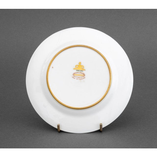 Early 20th Century Ovington Bros. Gilt Encrusted Porcelain Plates, 12 For Sale - Image 5 of 6