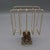 Mid-Century Modern Vintage Brass Letter Rack With Ornate Cast Pedestal Base — Victorian Style For Sale - Image 3 of 7