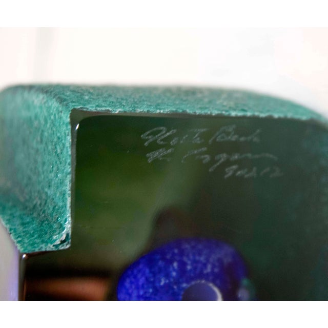 Kjell Engman for Kosta Boda Set of 4 Sandblasted Swedish Glass Sculpture For Sale - Image 17 of 17