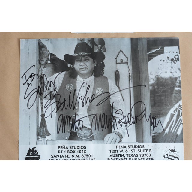 Amado Peña Jr. "Mestizo Series: Ellos" 1992 Original Monotype, Signed, Framed For Sale In Denver - Image 6 of 7