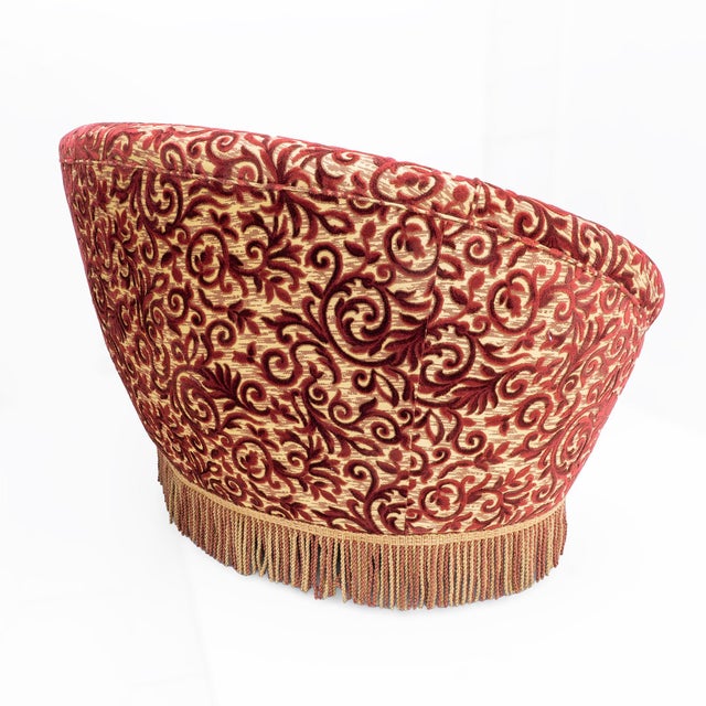 Mid-Century Modern Italian Curved Sofa by Federico Munari, 1950s For Sale - Image 10 of 12