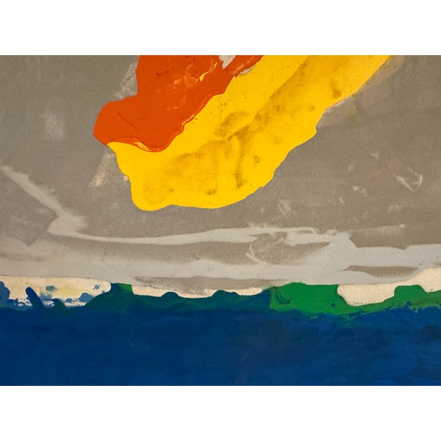 1980s Monumental Vintage Abstract Colorfield Painting For Sale In Chicago - Image 6 of 9