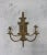 A striking pair of Spanish gilt metal wall sconces dating from the 1950s. Handcrafted with a richly textured gilt finish,...