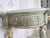 White French Louis XVI Painted Gesso & Giltwood Console Table With Shaped Marble Top For Sale - Image 8 of 16