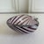 2020s Vintage Italian Murano Art Glass Purple Candy Stripe Dish Bowl For Sale - Image 5 of 10