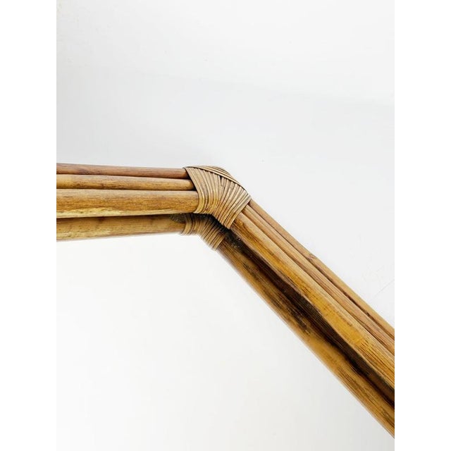 1990s Gold Rattan Mirror, France, 1990s For Sale - Image 5 of 11
