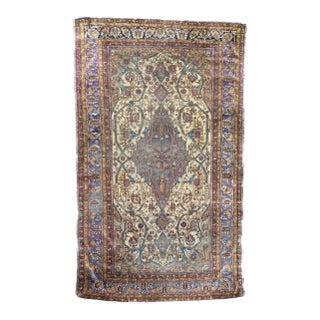 Antique Mohtasham Kashan Rug 4' x 6'10'' For Sale