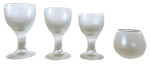 Vintage High Society Glasses by Diaz De Santillana for Venini, 1962, Set of 24