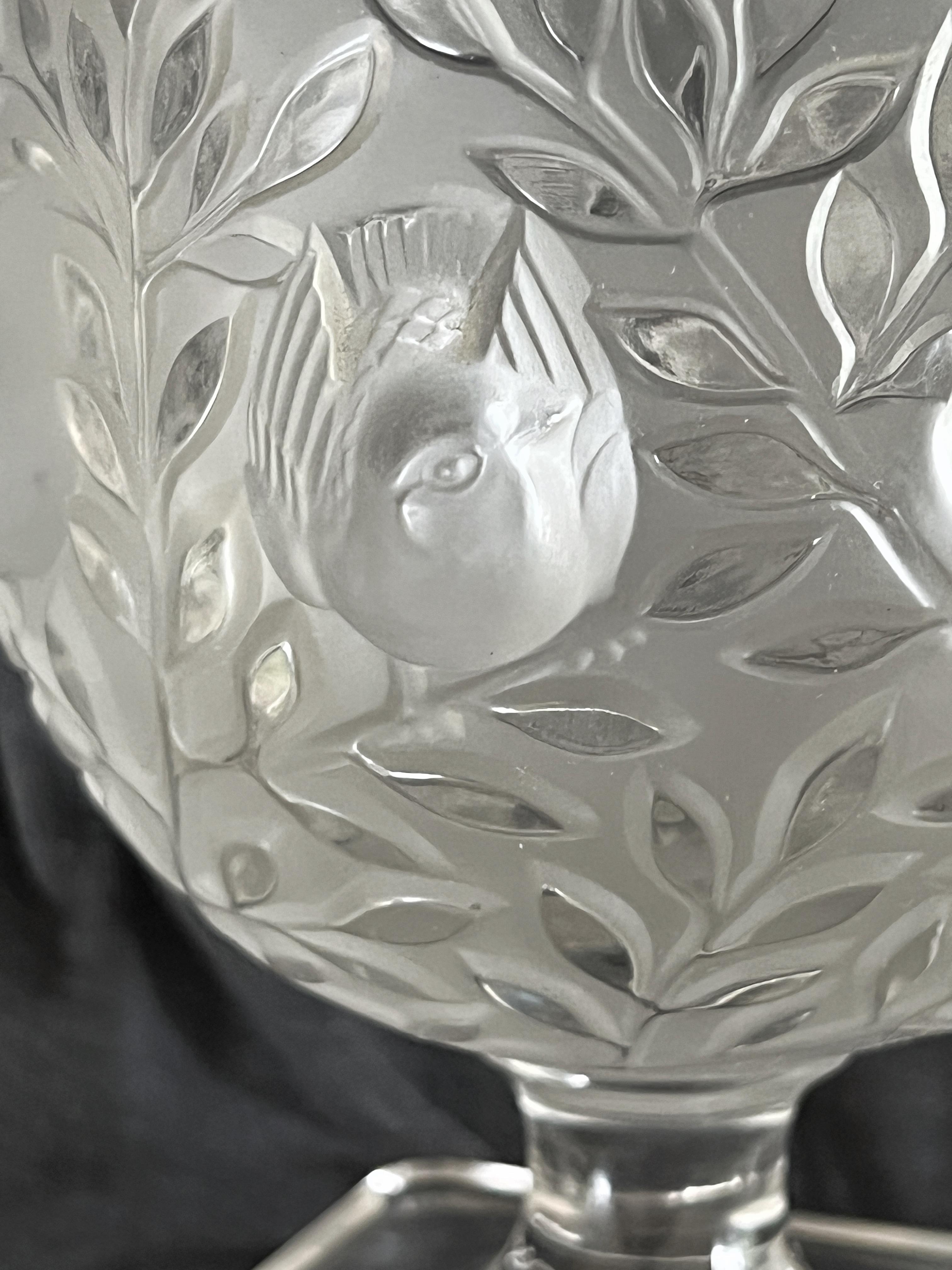 Vintage 1960's Lalique Crystal Elisabeth Vase Signed | Chairish