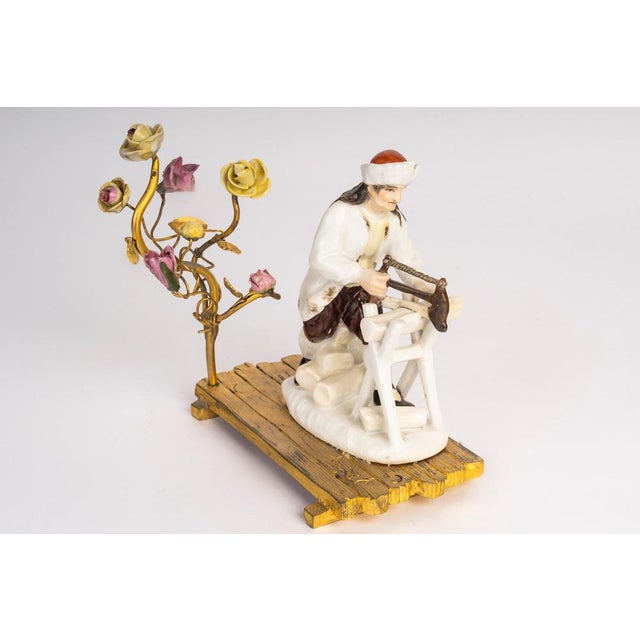 Meissen porcelain sculpture depicting a russian peasant, 18th century. Sculpture depicting a russian peasant, the...